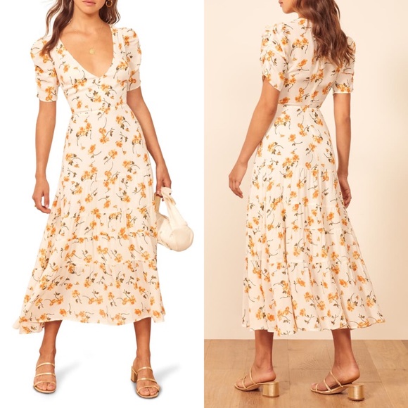 reformation cosa midi dress